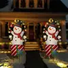 Nuevo letrero de suelo navideño con diseño de cachorro Grinch, letrero impermeable para césped de fiesta al aire libre, jardín