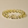 Pulseira de Cristal Amarelo 7A para Mulheres, Pulseira Pixiu para Homens, Presente de Verão para Namorada ou Namorado