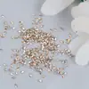 Pedra Zircônia para Unha Chanfrada Fundo Plano Strass 3D Super Brilhante Losango Cor Champagne Pequeno Brilho de Zircônia Decoração de Unha
