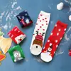 Comercio Exterior Transfronterizo Europeos y Americanos Calcetines Navideños Más Vendidos Estilo Nuevo Papá Noel Renos Muñeco de Nieve Calcetines de Media Pantorrilla para Hombres y Mujeres