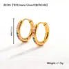 Pendientes Pequeños Circulares Coloridos Estilo Cool Japonés y Coreano Pendientes Estilo Hip-Hop Pendientes Circulares Geométricos de Circonita Pendientes Envío Gratis
