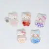 Vestido de Dibujos Animados Transparente Accesorios de Resina de Gato Kt Pegamento de Crema Creativo Clips para el Cabello Hechos a Mano Hebillas para Zapatos Decoraciones para Funda de Teléfono