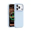 Adecuado para iPhone 18 Pro Max, funda de silicona líquida magnética para teléfono, color sólido, cubierta protectora simple para teléfono iPhone