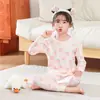 Ropa de Otoño y Pantalones de Algodón Puro para Niños, Pijamas para Niñas y Niños Pequeños, Suéteres de Invierno 100% Algodón para Niños Mayores
