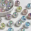 Ding Yi K16 Fuego Artificial Luna Fría Chapado Resina Luminosa Perlas con Agujero No Se Rayan Fácilmente Accesorios para Cadena de Teléfono DIY
