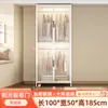 Guarda-roupa de Aço Armário Simples para Quarto, Aluguel Residencial, Guarda-roupa Combinado, Armário de Parede Integrado para Roupas e Chapéus para Quarto Infantil