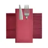 Juegos Desechables de Cuchillo y Tenedor de Colores con Servilletas, Logo Personalizable, Juegos de Cuchillo y Tenedor Plegables para Restaurantes Occidentales y Hoteles, Servilletas Libres de Polvo