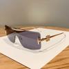 Gafas de Sol Aviador Luojia de Una Pieza 2025 Nuevas de Metal Populares Ins Mismo Estilo Gafas de Sol Gafas de Sol Personalizadas