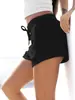 Shorts Esportivos Casuais Respiráveis com Bolso para Corrida, Yoga, Fitness - Cruzamento Europeu e Americano 2026 - Feminino