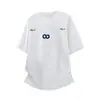 Camiseta casual de manga curta estilo ean student com um corte legal e estiloso, bordada, camiseta de manga curta de verão para homens, estilo americano