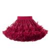 Primavera 2026 Estilo Nuevo Falda Abullonada Conjunto de Ropa de Año Nuevo Falda Tutú Falda de Malla Clase A Estilo Lazo Falda Media