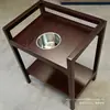 Venda Direta de Fábrica Mesa de Mahjong Mesa de Chá com Porta-Copos, Mesa de Chá de Aço e Madeira, Mesa de Mahjong com Porta-Copos, Porta-Copos para Salão de Mahjong