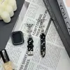 [Correa de Reloj] Adecuada para Apple S12iwatch Correa de Reloj con Patrón de Estrella Incrustada de Diamantes en Forma de Cruz S10987Se Muñequera de Reloj