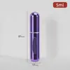 Frasco dispensador de perfume 5ml dispensador de perfume portátil amostra frasco spray cosmético frasco dispensador de perfume