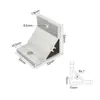 Ángulo Extruido Asiento de Ángulo de Aluminio Engrosado Código de Ángulo de Aluminio Pieza de Ángulo de Aluminio de 90 Grados Conector de Perfil de Aluminio 4080 Ángulo de Aluminio Reforzado 4040 Otros