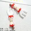 Desenho Animado Nova Garfo Colher de Maçã Resina Acessórios DIY Cola de Creme Capa de Celular Buraco Sapato Grampo de Cabelo Bijuterias