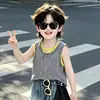 Conjunto de Verano para Niños Chaleco sin Mangas Fresco y Elegante Modelo Nuevo 2026 para Niños de 3 a 5 Años, Conjunto de Verano Ligero de Dos Piezas