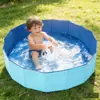 Al por mayor de fábrica piscina plegable de agua para mascotas, bañera para perros, piscina portátil para exteriores, bañera de limpieza para gatos y perros