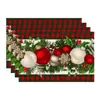 Decoración Navideña Mantel Individual Creativo Mantel Navideño Mantel Individual Decoración de Mesa para Fiesta Mantel Individual Decoración del Hogar Mantel