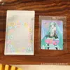 Bolsa de Plástico con Cierre Zip Estilo Ins Dibujos Animados Lindos Empaque para Tarjetas de Foto de Ídolos Bolsa Autoadhesiva Bolsa Protectora para Polaroid