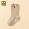25 Calcetines de Algodón Peinado Nuevos de Primavera y Otoño para Bebés Niños y Niñas de 0-1-3 Años Calcetines de Piso Antideslizantes para Interior