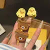 Lindo Clip Pequeño Antiguo de Rilakkuma, Oso de Dibujos Animados de Aspecto Elevado, Mini Clip Acrílico Tridimensional, Accesorio para el Cabello de Chica Dulce