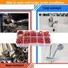 Juego de Juntas Tóricas de Silicona de 351/370/390 Piezas, Resistente al Aceite, Resistente a la Corrosión por Alta Temperatura, Sellos para Tuberías de Reparación Automotriz