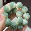Cinábrio para pulseira de raiz de Bodhi escultura seis palavras provérbios masculinos e femininos Ano Novo vermelho ano de nascimento Bodhi Zi Wenwan atacado