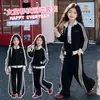 Conjunto Esportivo para Meninas Estilo Primavera/Outono 2026 Novo Elegante da Moda Roupa Infantil Crianças de Meia-Idade e Mais Velhas Meninas Conjunto de Duas Peças