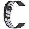 Adequado para Pulseira de Silicone Bicolor Huawei Gt5 Samsung Galaxy Watch3 Furo Oblíquo Pulseira de Silicone Bicolor 22mm