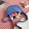 Bolso Cruzado de Nailon para Mujer 2023 Nuevo Bolso Trendy Tipo Dumpling Ligero Bolso de Hombro Pequeño Versátil Bolso de Axila Bolso de Lona de un Solo Hombro