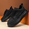 2025 Nuevos Zapatos de Hombre Primavera Versátiles Zapatos de Seguridad para el Trabajo Zapatillas Deportivas Casuales para Hombre Negras de Moda