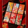 Novos Envelopes Vermelhos Criativos Estilo Chinês para o Ano Novo de 2026 com Design Chinês Tradicional para o Ano Novo, Pacote Vermelho Universal de Mil Yuan