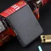 Paquete de 20 Porta Cigarrillos de Tamaño Mediano, Modelo de Doble Propósito de Metal Negro Mate para Hombres, Soporte Portátil para Cigarrillos, Resistente a la Presión y a la Humedad
