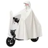 Capa de Chuva para Motocicleta Veículo Elétrico Espessada e Alongada à Prova de Explosão Chuva Adulto Corpo Inteiro à Prova de Chuva Poncho para Andar de Veículo a Bateria
