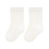 Calcetines de bebé de verano nuevos de malla categoría A de algodón peinado para bebé, color sólido, calcetines blancos para niños y niñas.