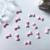 Macaron dispensando arco acessórios de unhas luminoso pequeno laço acessórios de unhas bonito decorações de unhas atacado