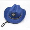 Sombrero de paja para niños verano protección solar sombrero de playa para niños sombrero Jazz para bebé sombrero de bombín moderno para niños pequeños sombrero de paja protección solar