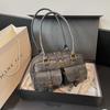 Bolso vintage Maillard para mujer, primavera 2024, nuevo bolso de hombro con textura de alta calidad, informal, con mensaje debajo del brazo.