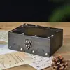 Caja de Joyería de Madera Vintage Estilo Europeo, Caja de Almacenamiento de Escritorio de Madera, Cofre del Tesoro Antiguo, Caja Pequeña de Almacenamiento, Contenedor de Almacenamiento