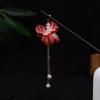 Horquilla Antigua con Borla Linterna Luminosa Horquilla Flor de Seda Madera Horquilla Estilo Hada de Palacio Tocado Diario Combinable Accesorios para el Cabello para Mujeres
