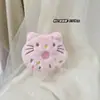 Muñeco de Peluche Colgante Decoración Colgante Juguete de Peluche con Forma de Rosquilla y Pan Gatito Kt Estilo Japonés Dibujos Animados Comida