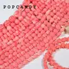 Pulseira de Colar de Pulseira de Contas Prensadas Rosa Coral Gato Garra de Morango Doce Estrela do Mar Concha Rosa