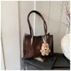 Bolso de hombro retro de gran capacidad para mujer, nuevo estilo 2026, bolso tote casual para ir al trabajo, transfronterizo