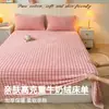 Popular juego de sábanas de un solo color grado A, con borlas grandes, de pelo de conejo y terciopelo de leche, engrosado para el calor del invierno, juego de tres piezas