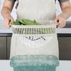 Cesta Cuadrada para Verduras, Cesta para Escurrir, Cesta para Lavar Verduras de Cocina, Cesta para Frutas, Colador Cuadrado Hueco de Plástico, Cesta de Almacenamiento, Artículos para el Hogar al por Mayor