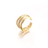 Anillo de Plata de Ley 925 Chapado en Oro de 18 Quilates Japón y Corea del Sur Vive con Artículos Más Vendidos Anillo Individual de Moda para Hombres y Mujeres Industria Pesada Ajustable