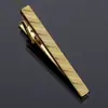 Direto da fábrica ouro masculino formal de negócios gravata curta clipe simples moda gravata clipe de ferro 5cm