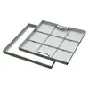 Tapa de registro de acero inoxidable 304 Cuadrada Decorativa 201 Empotrada Rejilla para agua de lluvia Tapa de canaleta para cables Tapa de registro invisible