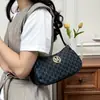 Bolsos estampados populares transfronterizos para mujer 2026 nuevo estilo coreano con textura, bolso de hombro moderno y versátil, bolso de axila elegante